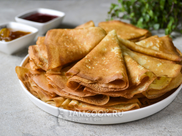 Блины столовские, рецепт с фото