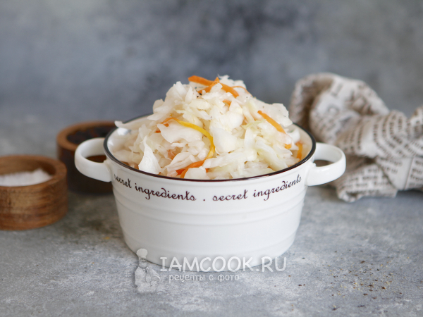 Квашеная капуста с имбирем, рецепт с фото