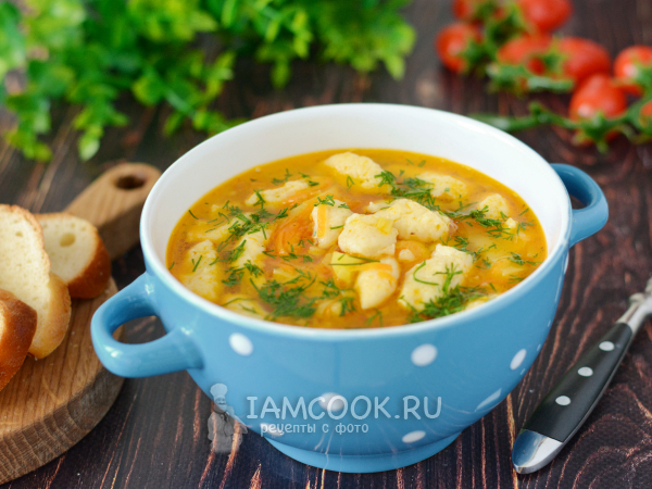 Суп с клецками без мяса, рецепт с фото