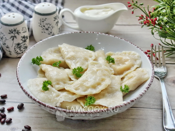 Вареники с фасолью, рецепт с фото