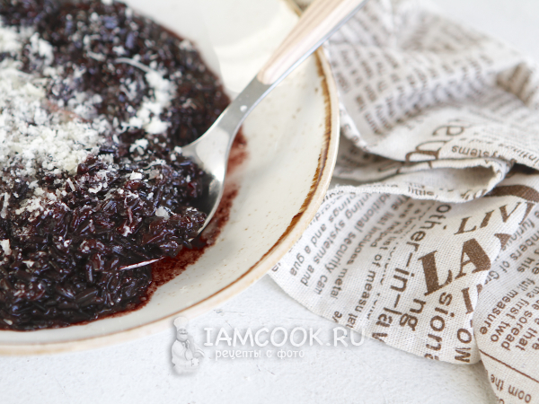 Черное ризотто, рецепт с фото