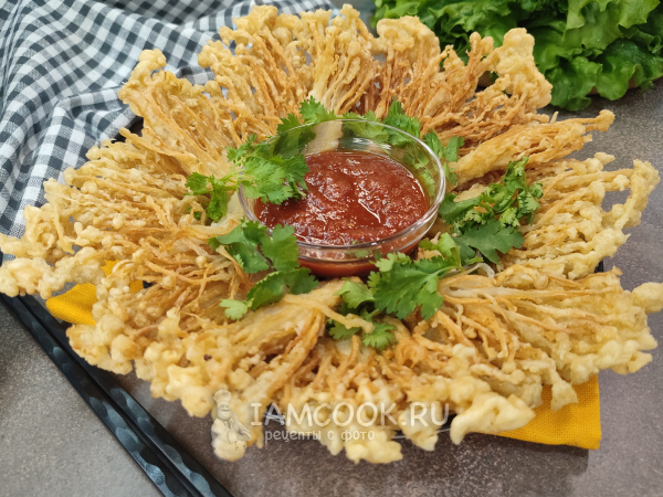 Эноки в кляре, рецепт с фото