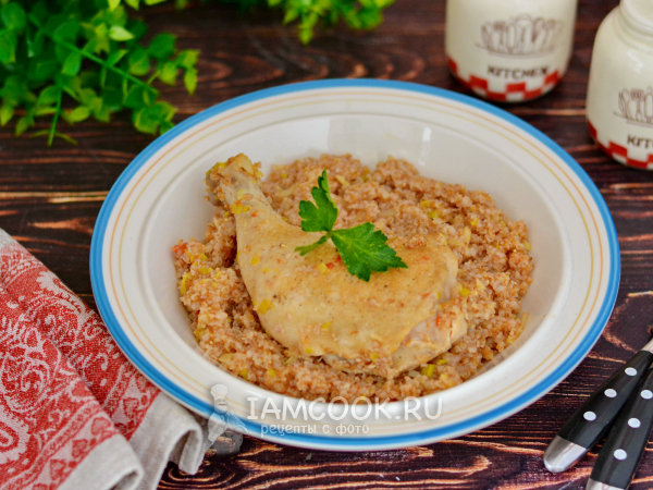 Полба с курицей, рецепт с фото