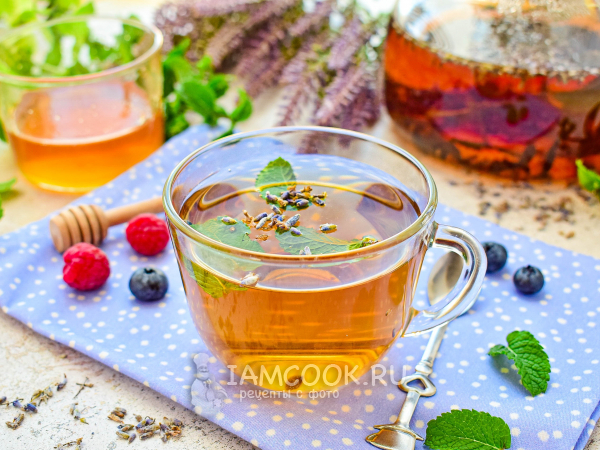 Чай с лавандой, рецепт с фото