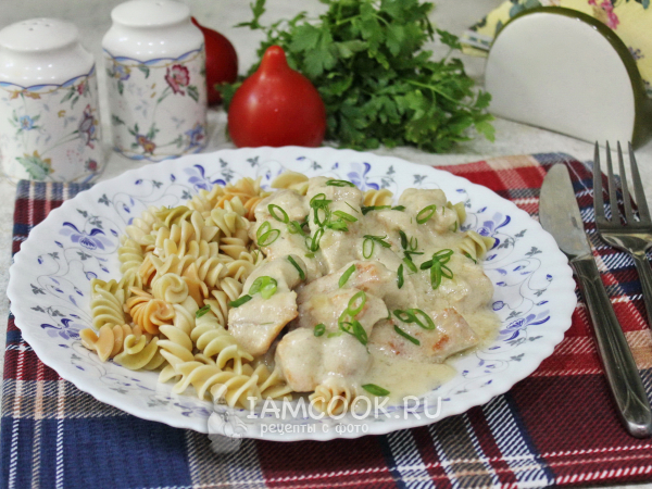 Свинина в молочном соусе, рецепт с фото