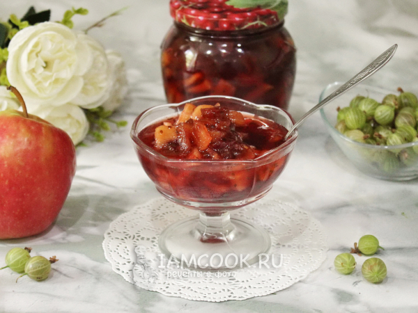 Варенье из крыжовника с яблоками на зиму, рецепт с фото