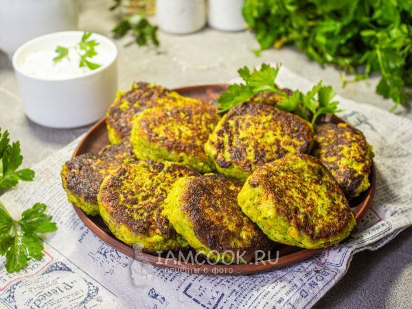 ПП котлеты из брокколи, рецепт с фото