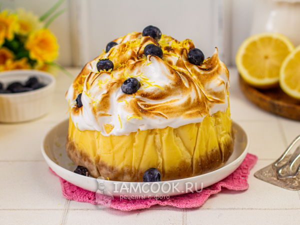 Лимонный чизкейк с меренгой, рецепт с фото