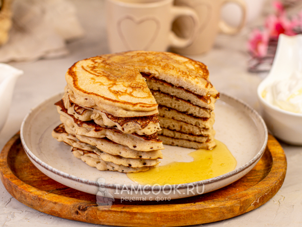 Панкейки из муки зеленой гречки, рецепт с фото