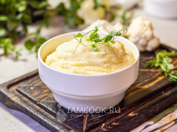 Пюре из цветной капусты и кабачка, рецепт с фото