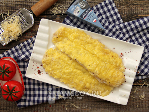 Филе пангасиуса в духовке с сыром, рецепт с фото