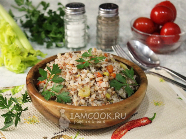 Гречка с сельдереем, рецепт с фото