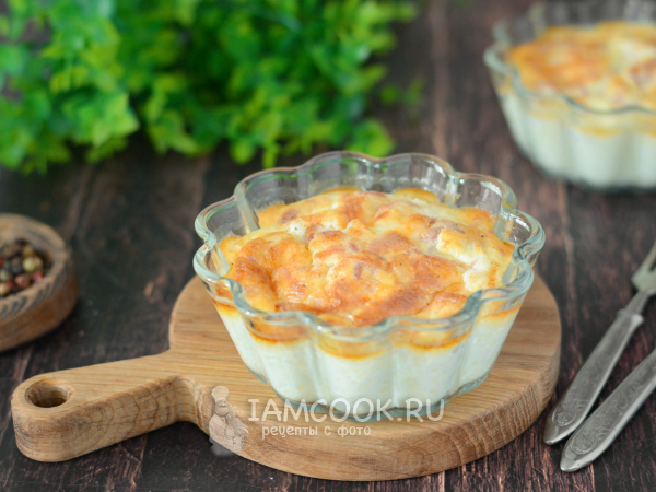 Омлет с беконом и сыром в духовке, рецепт с фото