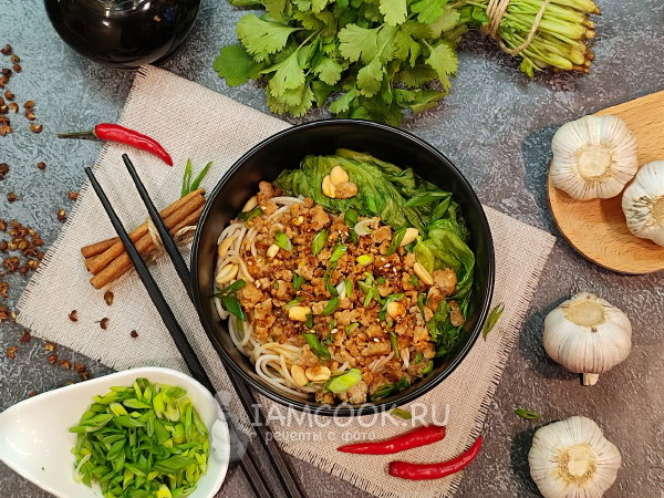 Лапша по-сычуаньски, рецепт с фото