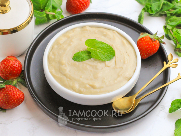 Крем с халвой (заварной), рецепт с фото