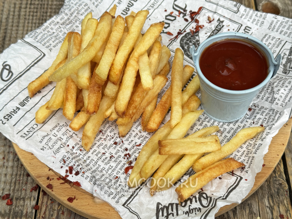 Картошка фри в казане на костре, рецепт с фото