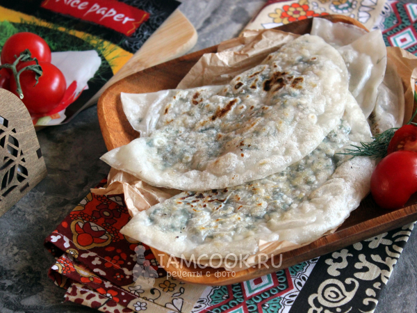 Чебуреки из рисовой бумаги, рецепт с фото