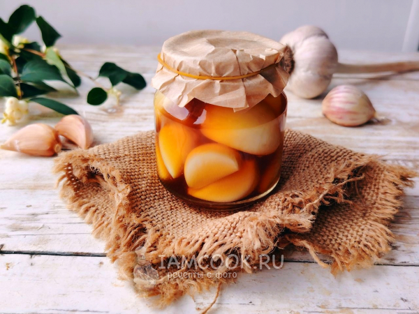 Маринованный чеснок по-корейски, рецепт с фото