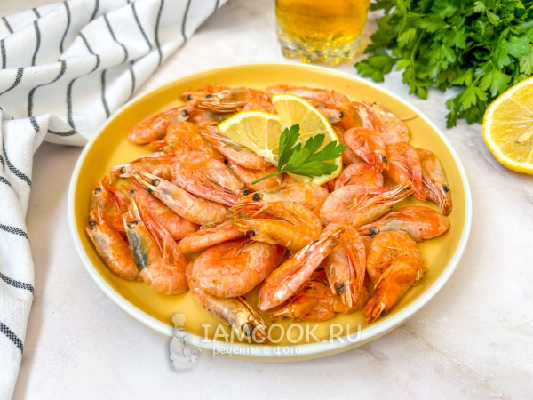 Креветки с чесноком в аэрогриле, рецепт с фото