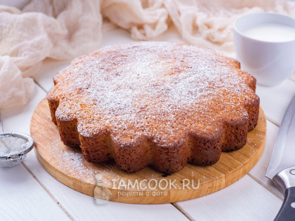 Кекс «Три стакана» на кефире с манкой, рецепт с фото