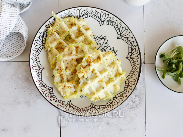 Постные вафли из кабачка в вафельнице, рецепт с фото