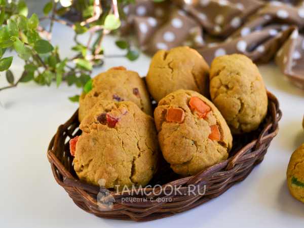 Имбирное печенье с цукатами, рецепт с фото