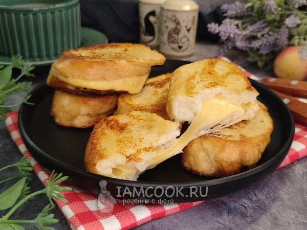 Французские тосты с сыром, рецепт с фото