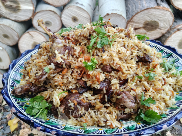 Плов в афганском казане, рецепт с фото