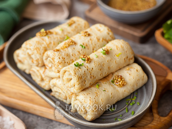 Горчичные блины, рецепт с фото