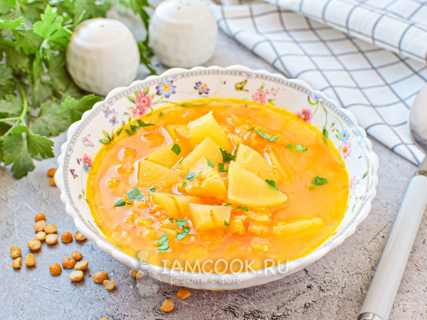 Картофельный суп с горохом, рецепт с фото