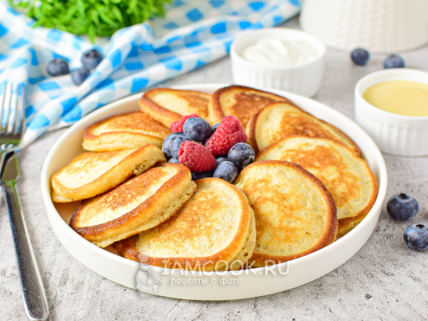 Оладьи с отрубями на кефире, рецепт с фото