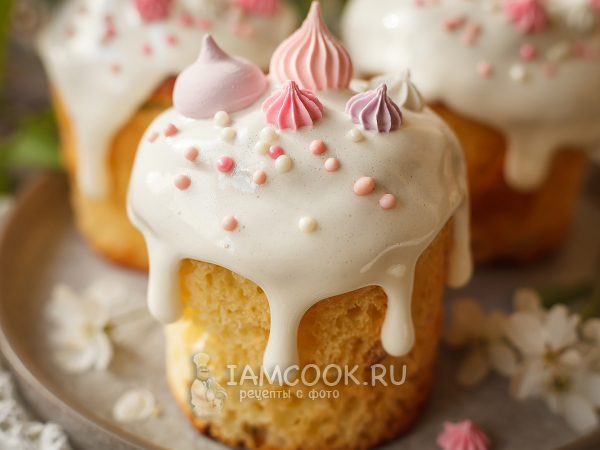 Кулич с фисташковой начинкой, рецепт с фото