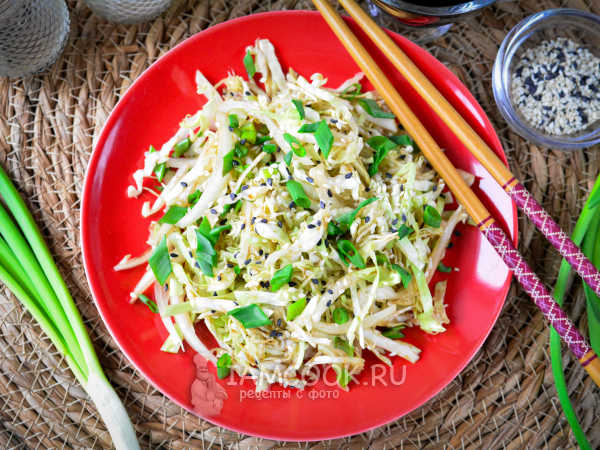 Японский салат из капусты, рецепт с фото