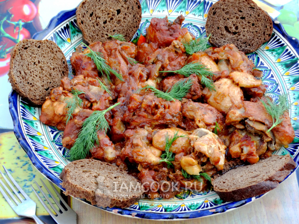 Курица в афганском казане, рецепт с фото