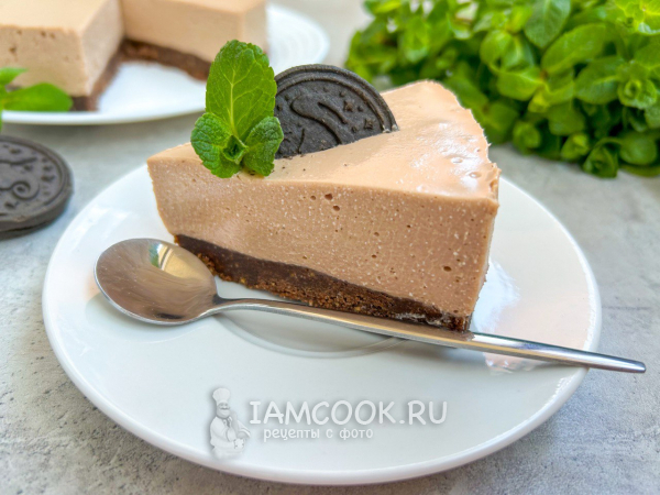 Шоколадный чизкейк без выпечки, рецепт с фото