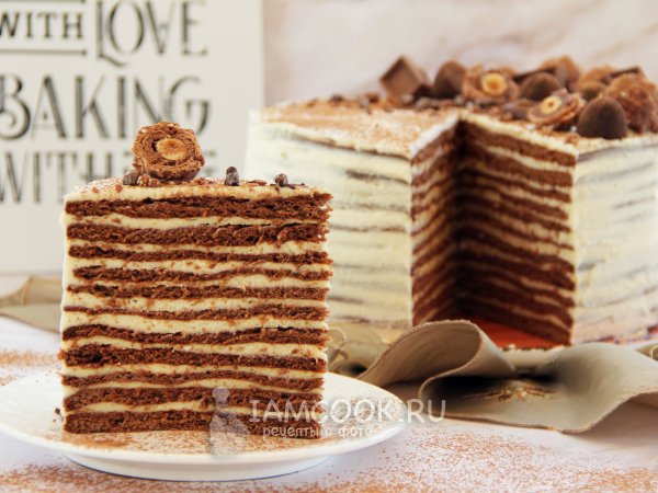 Торт «Нутелла», рецепт с фото