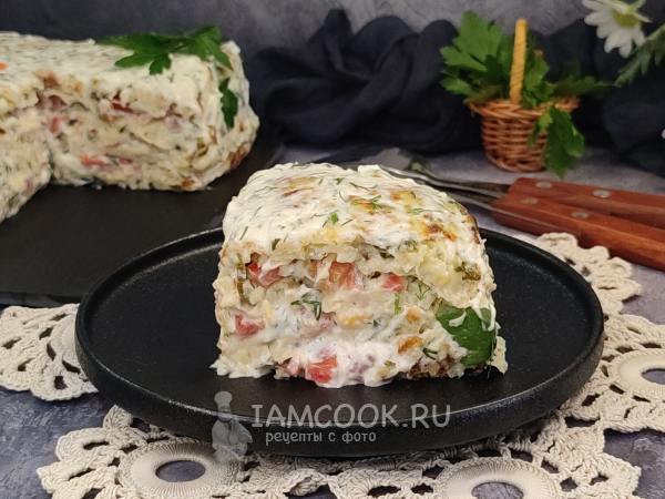 Кабачковый торт в духовке, рецепт с фото