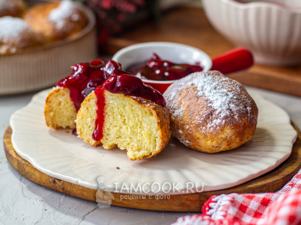 Творожные булочки в аэрогриле, рецепт с фото