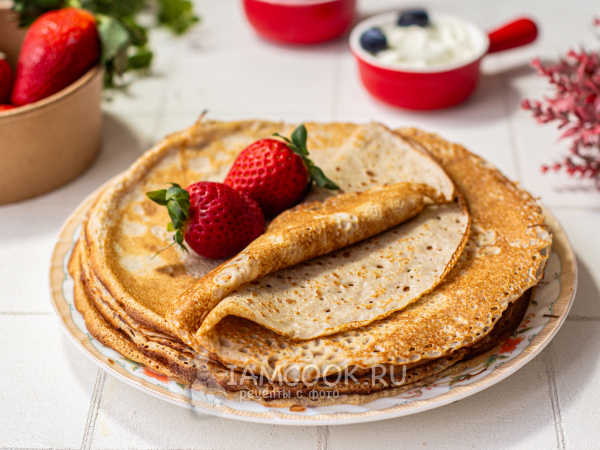 ПП блины из муки зеленой гречки, рецепт с фото