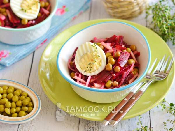 Салат из свеклы как в детском саду, рецепт с фото