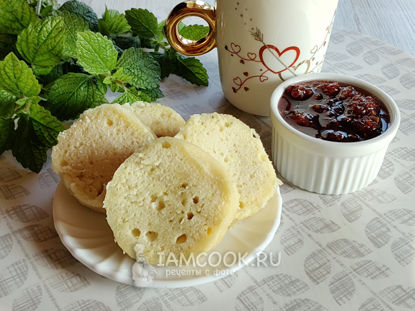 Ванильный кекс в кружке в микроволновке, рецепт с фото