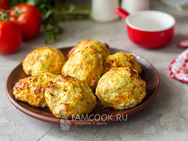 Куриные котлеты с кабачком в аэрогриле, рецепт с фото