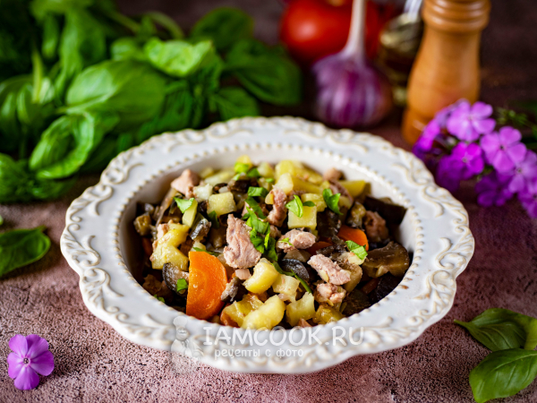 Рагу в афганском казане с мясом, рецепт с фото