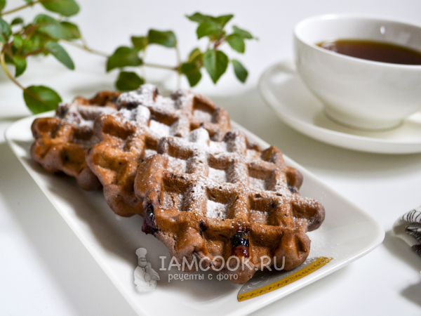 Постные вафли в вафельнице (без яиц), рецепт с фото