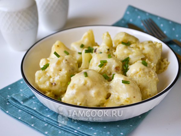 Цветная капуста с сыром в мультиварке, рецепт с фото