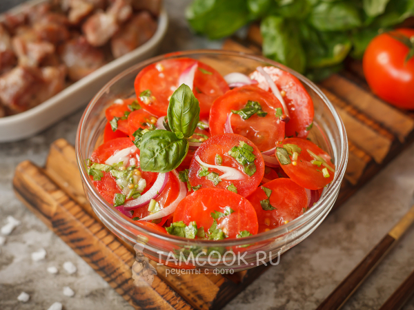 Маринованные помидоры к шашлыку, рецепт с фото