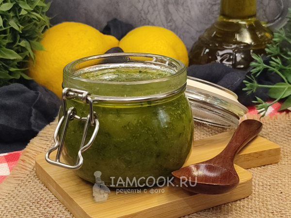 Оливковое масло с базиликом, рецепт с фото