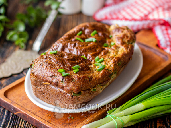 Заливной пирог с тунцом ПП, рецепт с фото