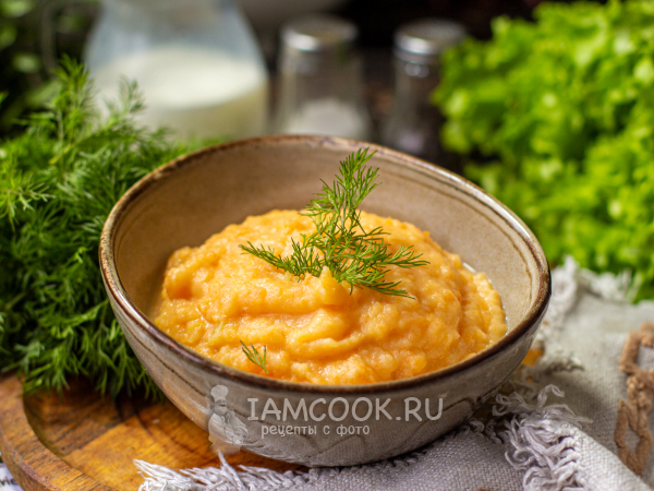 Пюре из батата и картофеля, рецепт с фото