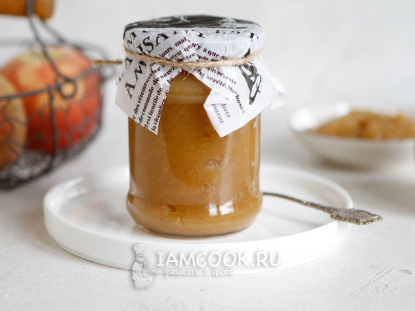 Яблочное пюре в духовке, рецепт с фото